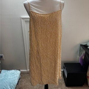 American Eagle Outfitters Yellow Floral Mini Dress